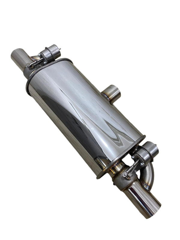 Dual Exit Valved Muffler
