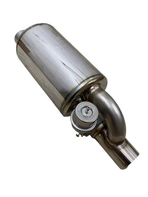 Compact Single Exit Valved Muffler