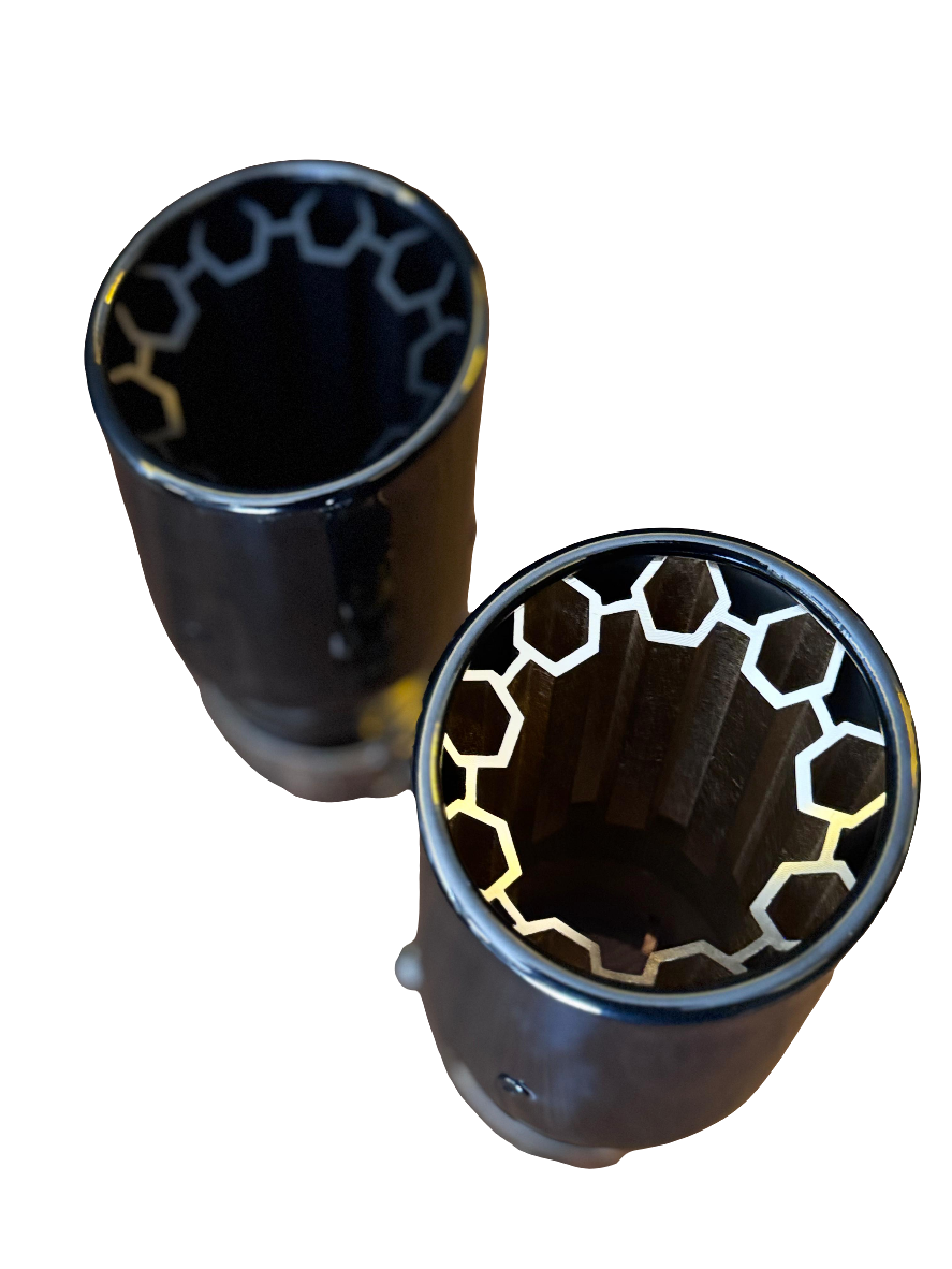 Honeycomb Exhaust Tips (Set of 2)