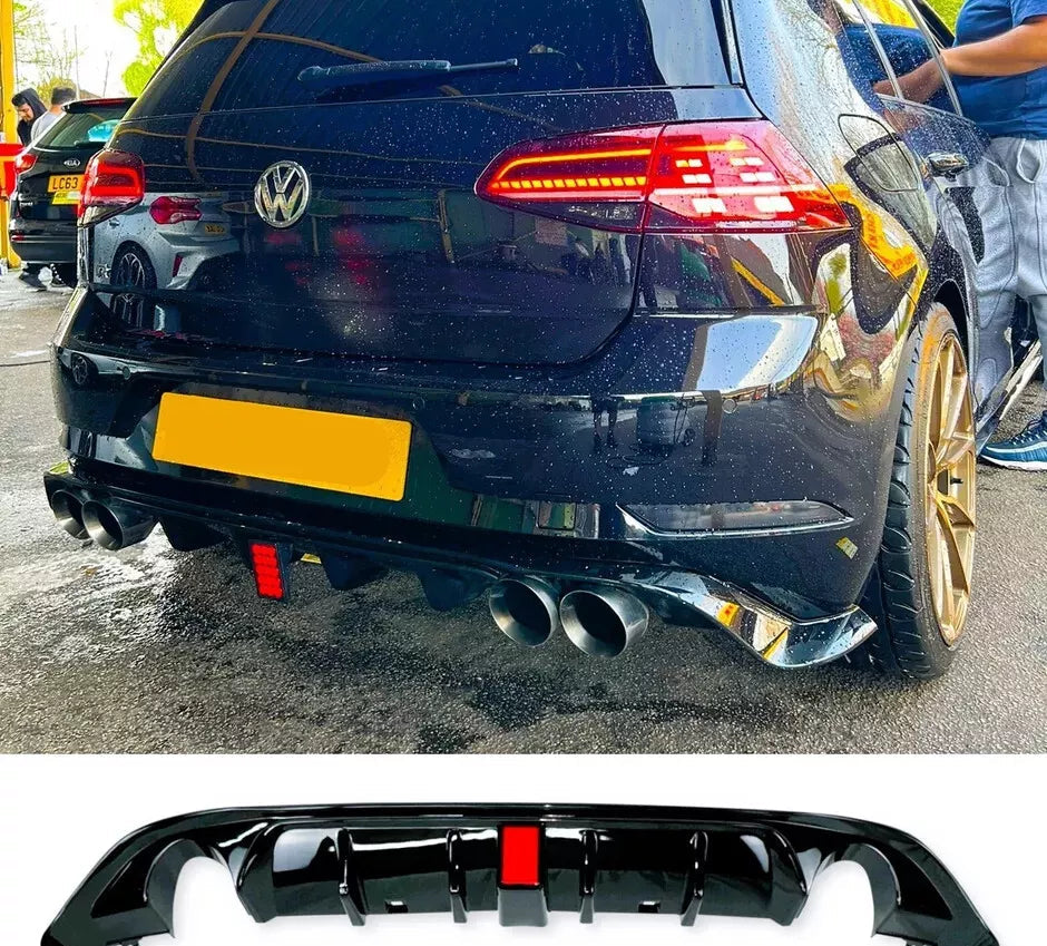 Golf R Diffuser Vs Regular Diffuser Golf 7.5 TCR Diffuser retrofit – FT-Performance